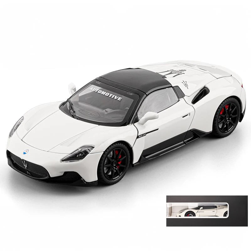 Maserati MC20 1:24 – metalowy model kolekcjonerski z oświetleniem LED