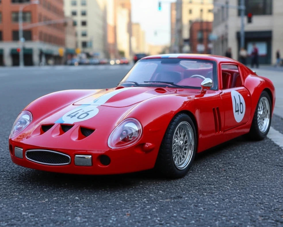 Ferrari 250 GTO 1:24 – legendarny klasyk metalowy model kolekcjonerski z LED
