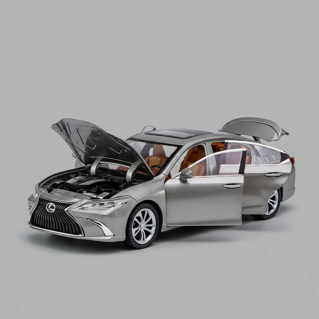 Lexus ES300 1:24 – elegancka limuzyna metalowy model kolekcjonerski z LED