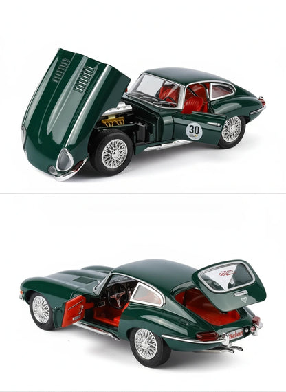 Jaguar E-Type 1:24 – metalowy model kolekcjonerski z oświetleniem LED
