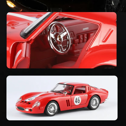 Ferrari 250 GTO 1:24 – legendarny klasyk metalowy model kolekcjonerski z LED