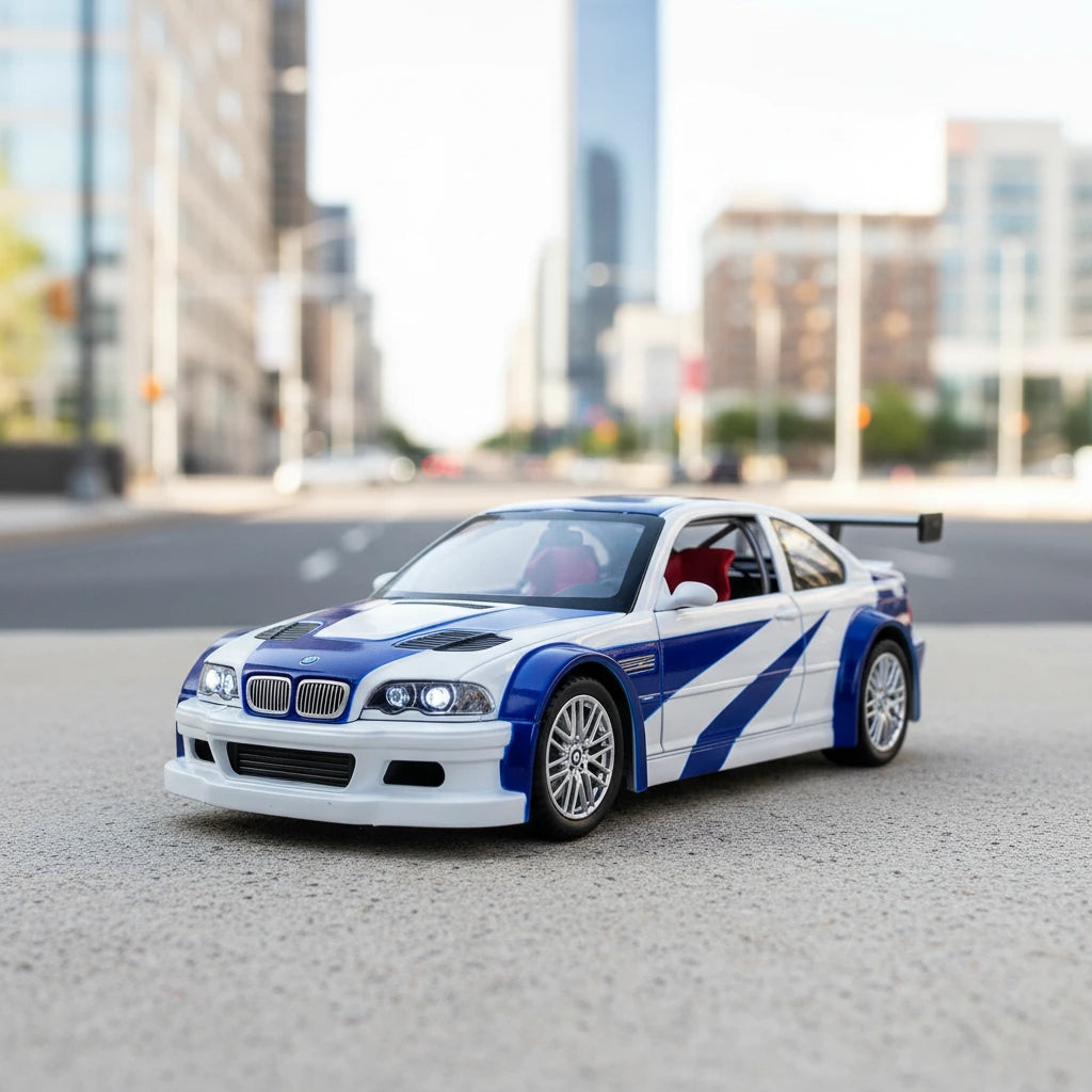 BMW M3 GTR (E46) 1:24 – kultowy model wyścigowy z LED