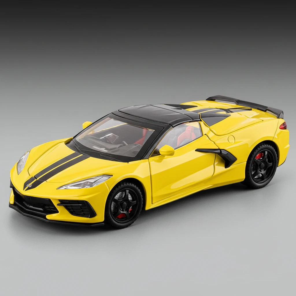Chevrolet Corvette C8 1:24 – nowoczesny supercar model z LED