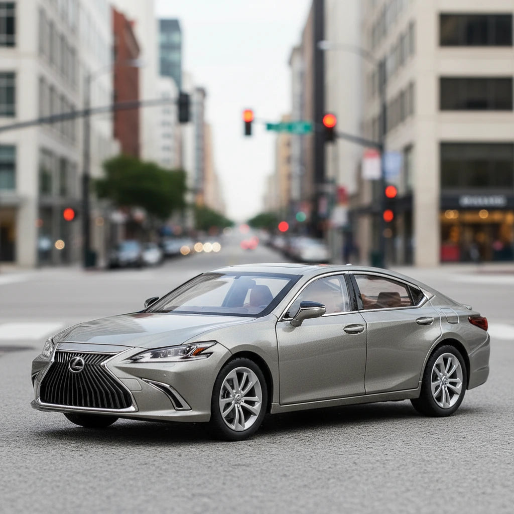 Lexus ES300 1:24 – elegancka limuzyna metalowy model kolekcjonerski z LED