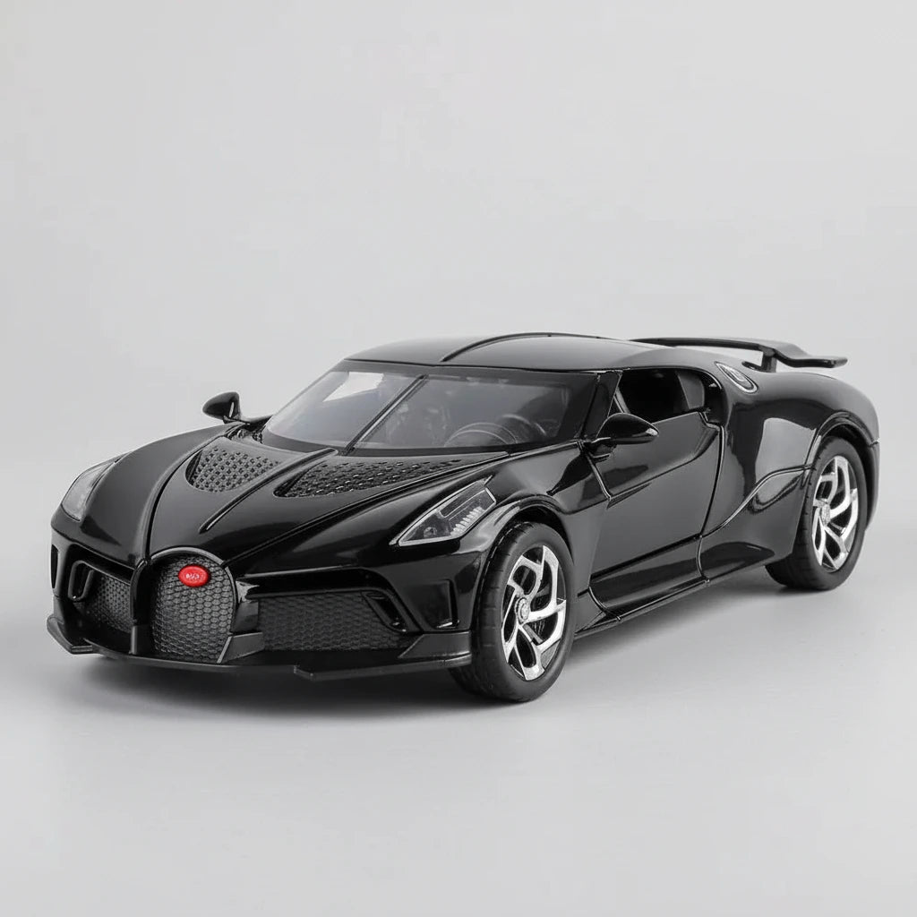 Bugatti La Voiture Noire 1:24 – ekskluzywny hipersamochód model z LED