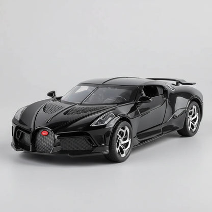 Bugatti La Voiture Noire 1:24 – ekskluzywny hipersamochód model z LED