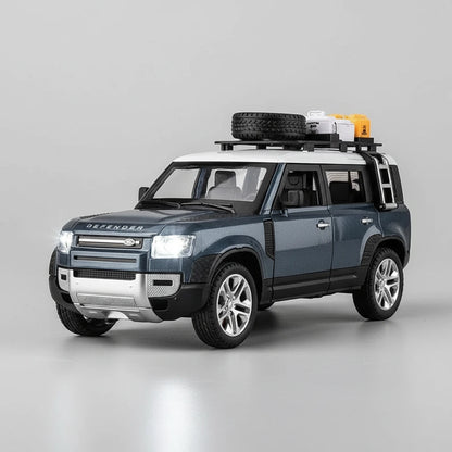 Land Rover Defender 1:24 – terenowy klasyk model kolekcjonerski z LED